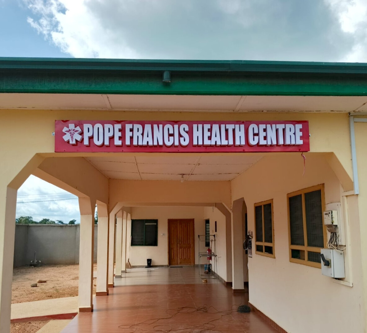 The exterior of the Pope Francis Health Centre