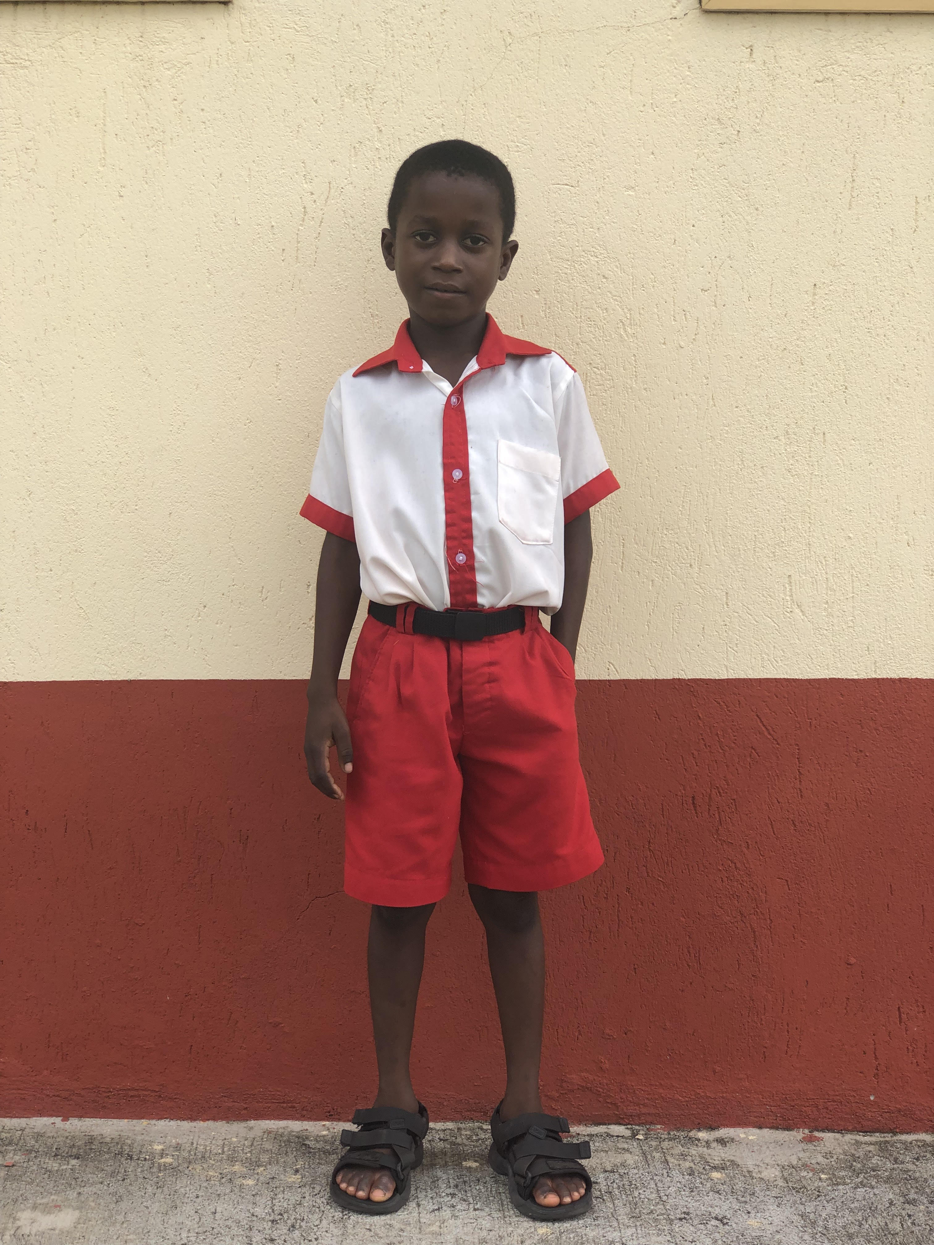 Scholarship student Joel Yayra