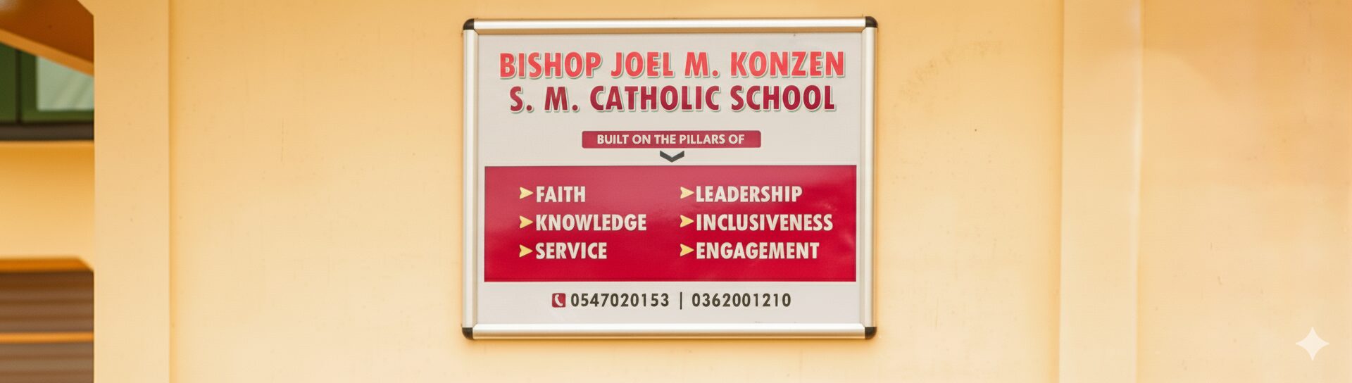 Bishop Konzen School Pillars